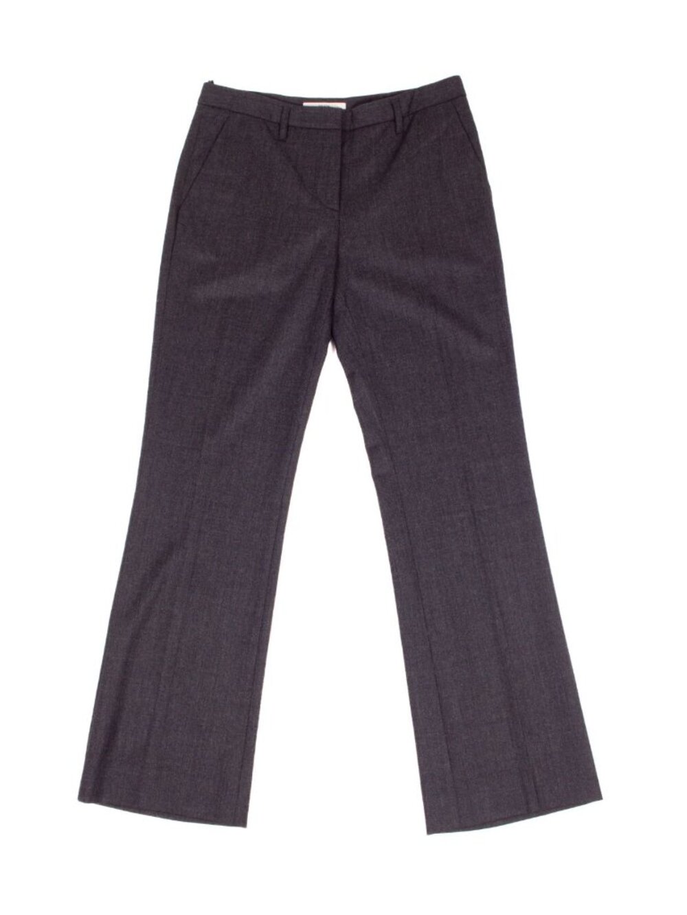 PRADA GREY WOOL PANTS TROUSERS